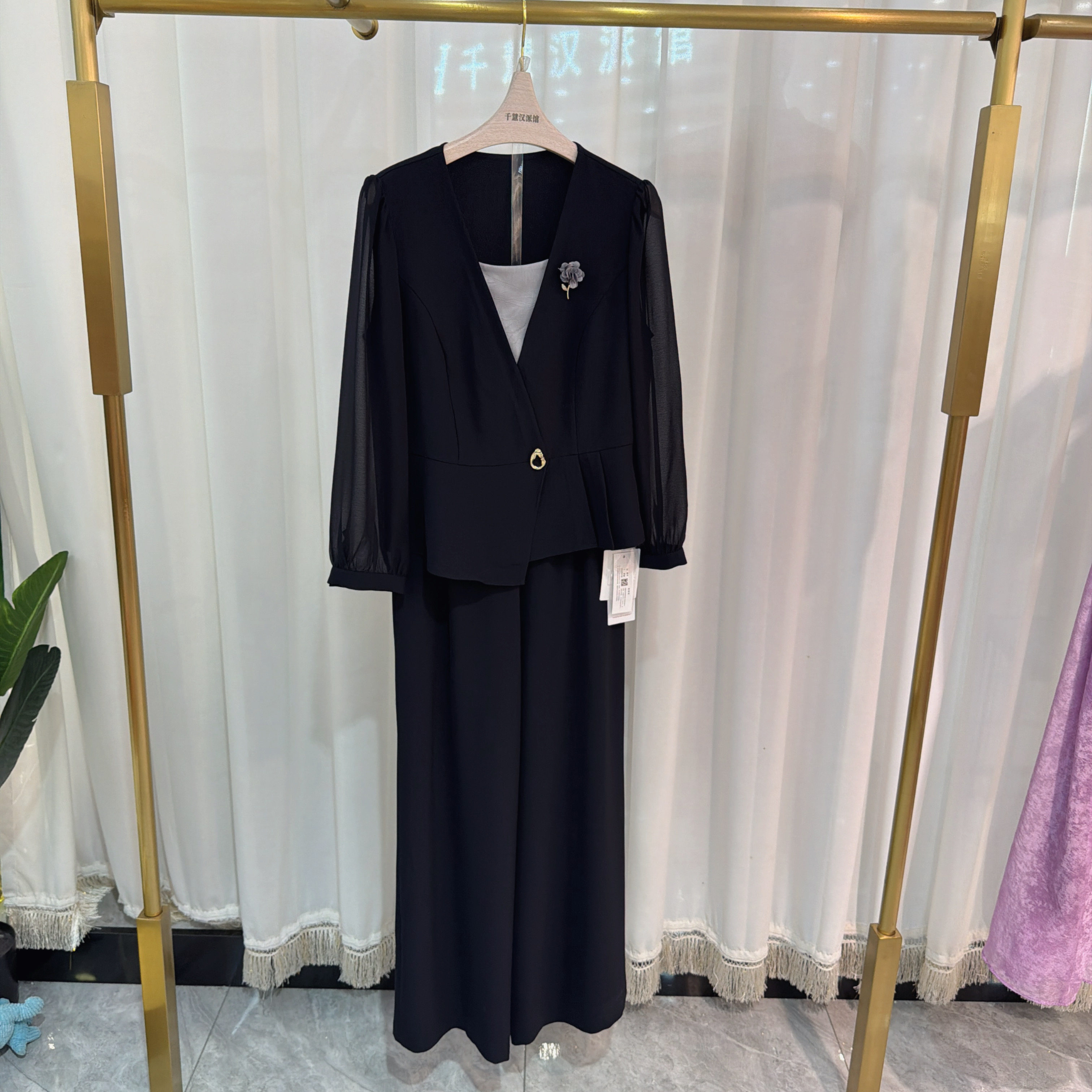 MDG622755套裤女假两件上衣裤子