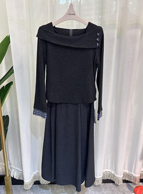 25D608时尚套装女长袖上衣半身裙两件套气质2025秋季专柜正品