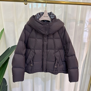 DFSY1111时尚羽绒服女保暖连帽90白鸭绒气质显瘦2025冬季专柜正品