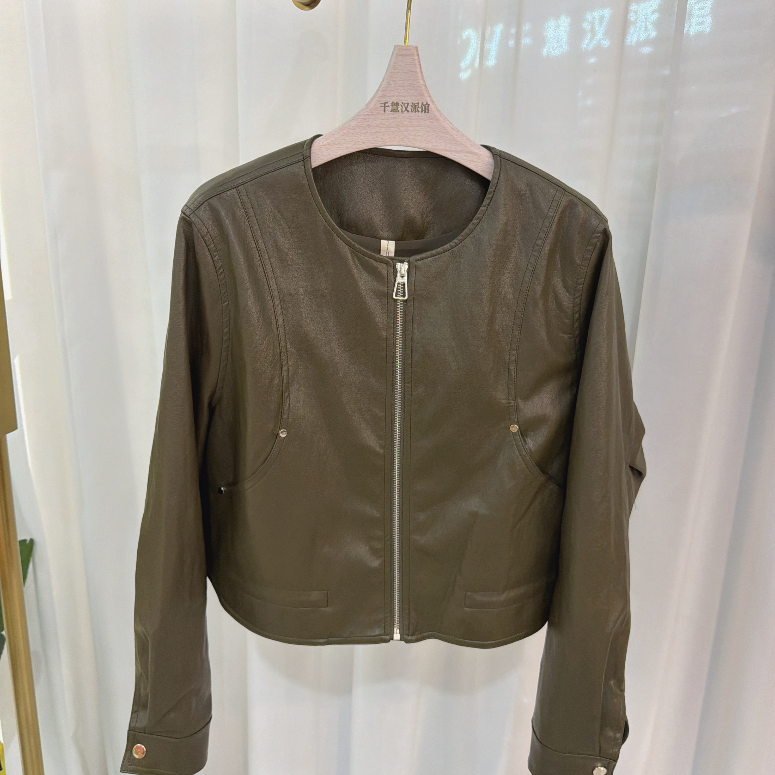 6Q71036皮衣外套女休闲上衣PU皮