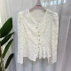 蕾丝小衫 女休闲长袖 上衣百搭气质2026春季 26C039时尚 专柜同款