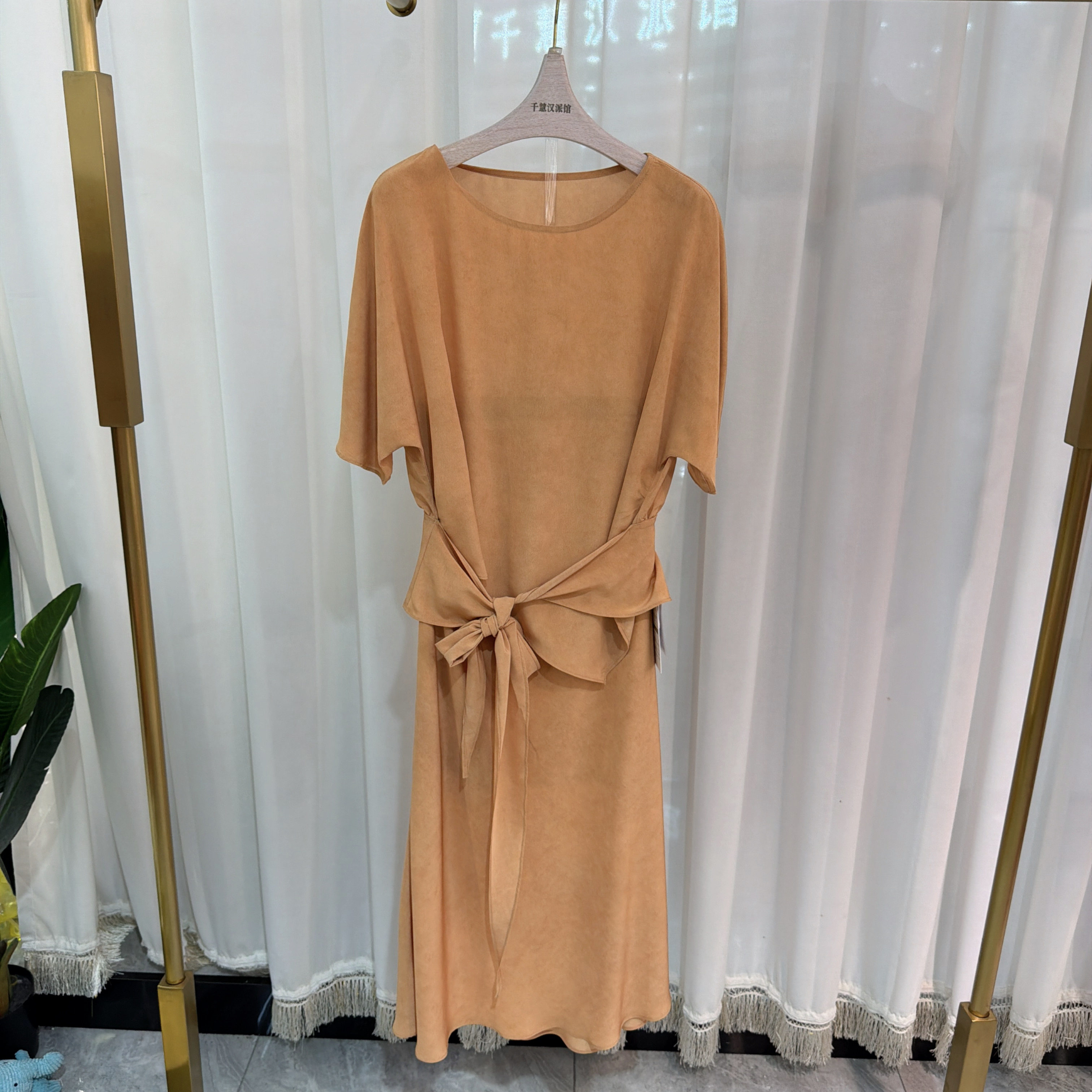 26Q310时裙女系带上衣半裙两件套