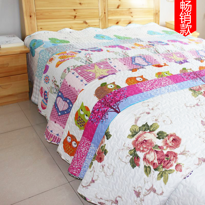 四季可用绗缝被空调被夏凉被床盖床单单件被褥床垫夹棉被子可机洗