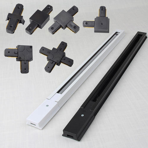 无主灯射灯轨道条十字T字对接