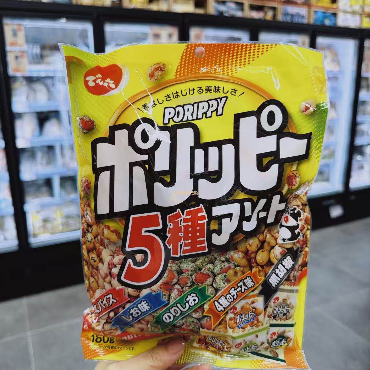 香港代购 日本进口天六 五种杂锦花生小吃 多种口味休闲零食180g