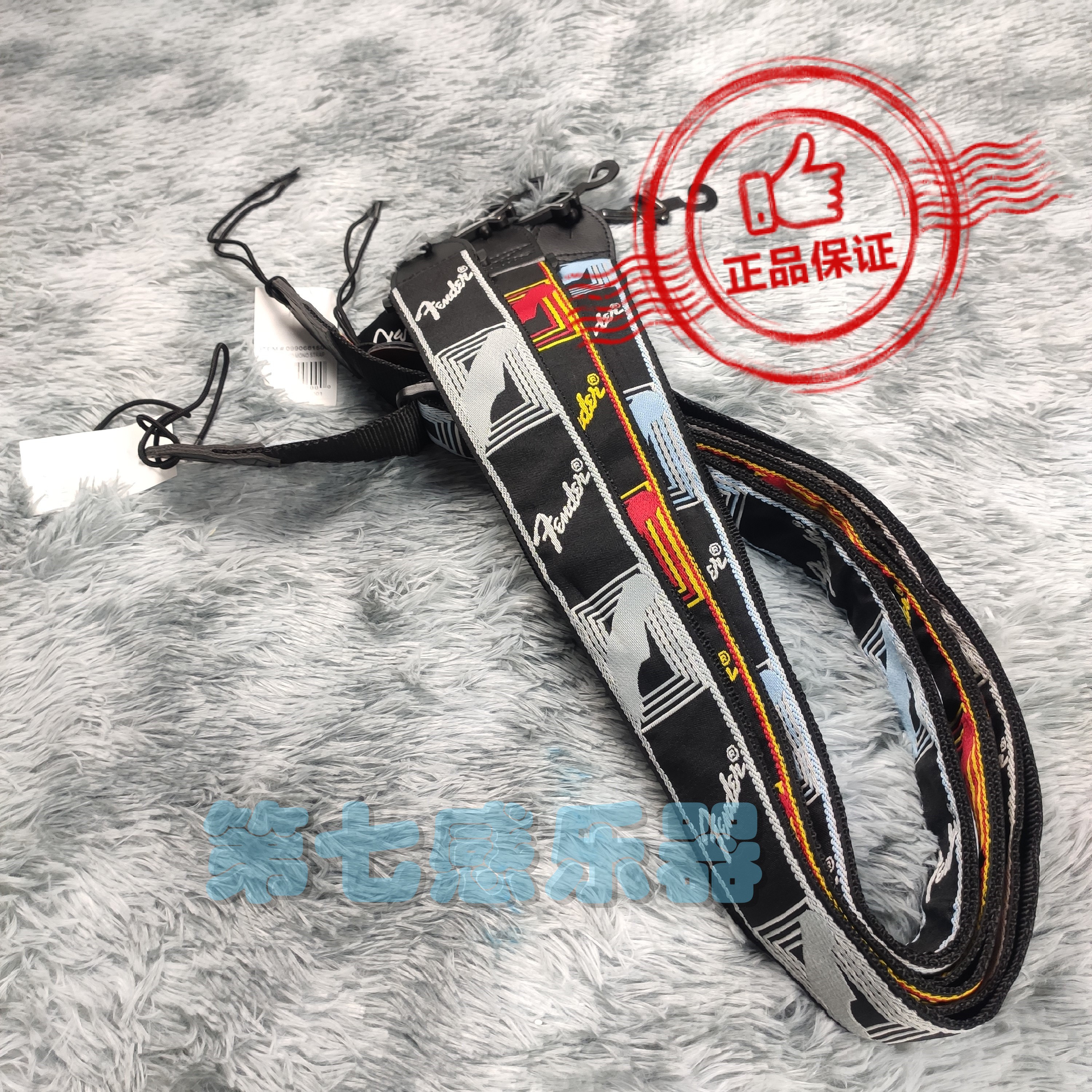 Fender芬达 吉他背带 针织经典印花款 电吉他木民谣吉他贝斯肩带