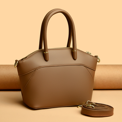 真皮质感大容量托特包女2025新款通勤手提包高级感单肩斜挎翅膀包