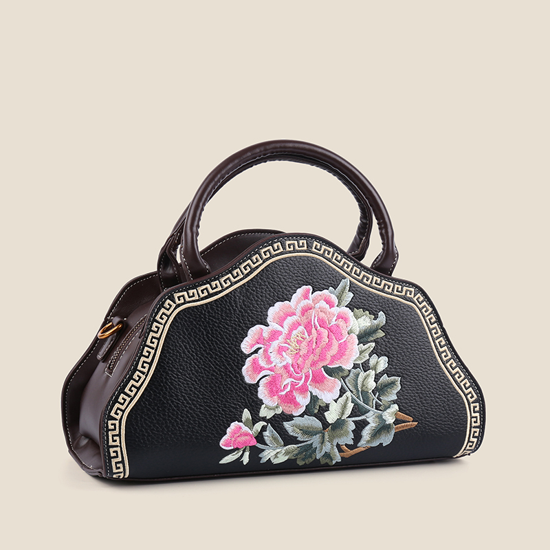 品牌正品中国风刺绣妈妈手提包2025新款菜篮子包单肩斜挎包旗袍包