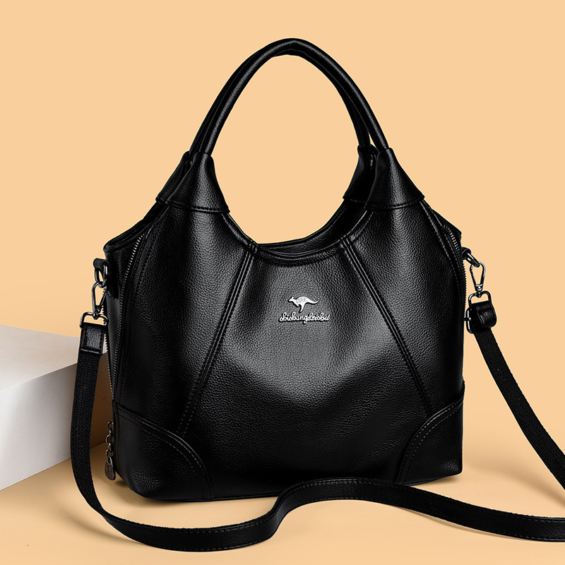 品牌正品  手提大包女大容量软皮斜挎包中年妈妈单肩通勤托特包