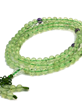 臻唯天然葡萄石手链正品绿多圈饰