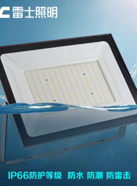 雷士金选F280泛光灯户外球场广告投光灯100W 200W车间防水射灯