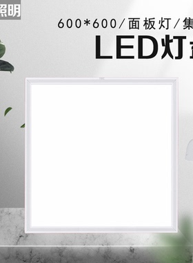 雷士平板灯LED灯盘胶矿棉板60*60集成灯办公室铝扣板灯NLED4103CJ