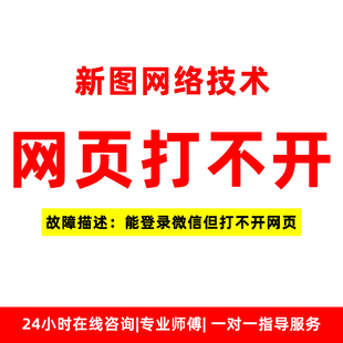 网页打不开 能上微信QQ但打不开网站 网络问题网故障远程维修诊断