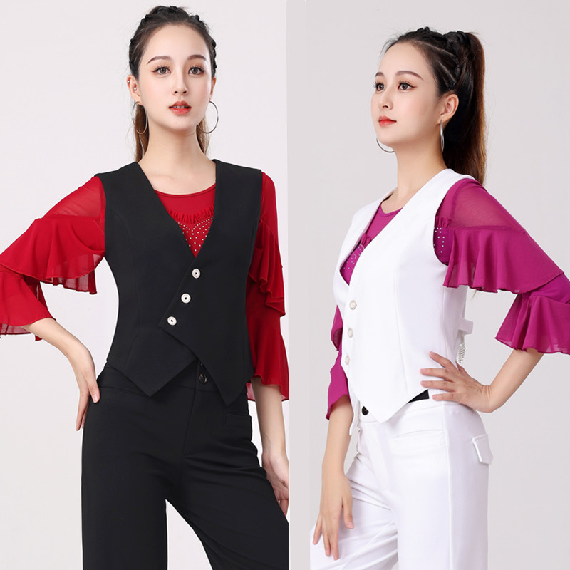 秋冬季新款短款马甲水兵舞上衣