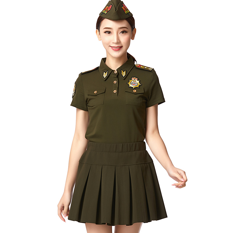 新款水兵舞服装T恤女装上衣短袖