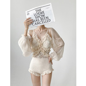 金珠泳衣女2025新款 微胖女孩遮肉高级感泡温泉度假性感游泳衣 爆款