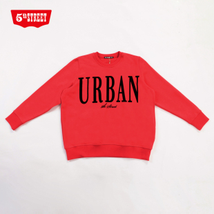 卫衣268012 宽松休闲长袖 213 字母印花圆领韩版 第五街春秋女装