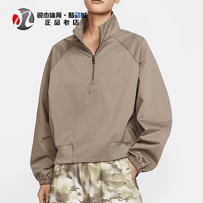 耐克Nike女士短款立领套头卫衣