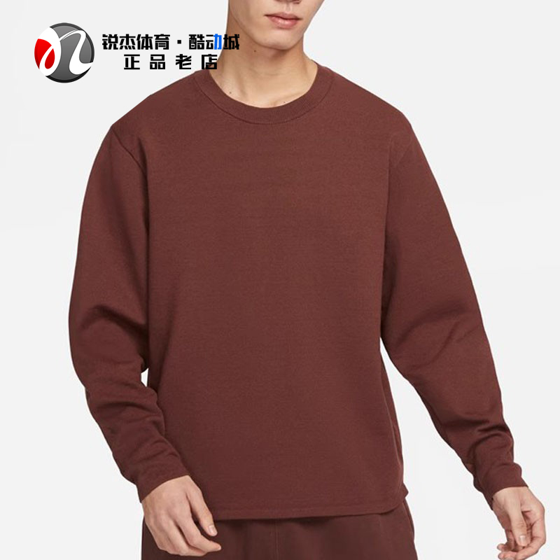 耐克Nike男子圆领刺绣卫衣套头衫