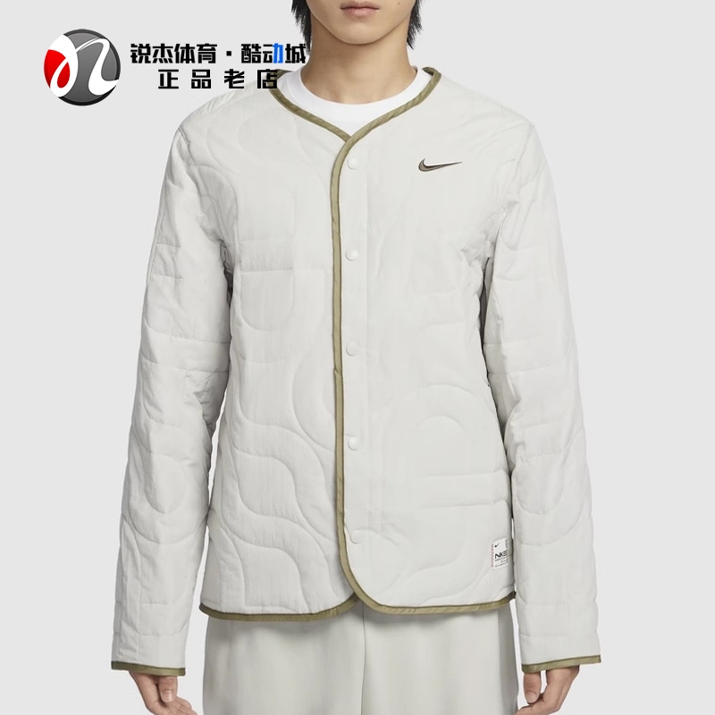 耐克Nike男子刺绣保暖薄棉服外套