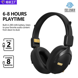 购新款跨境美式复古M12头戴式耳机蓝牙长续航运动工厂直销EQ切换