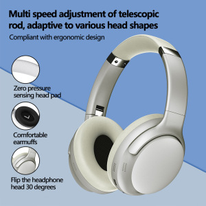 购金属VJE906头戴式蓝牙耳机耳麦品质长续航折叠久戴不痛运动穿搭