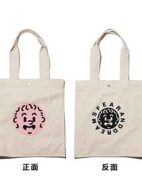 陈奕迅同款托特包北京FearandDreams大头仔帆布手机小包fnds周边