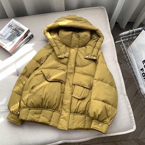 休闲衣服白鸭绒短款羽绒服时尚洋气2026女冬季韩版新款保暖外套
