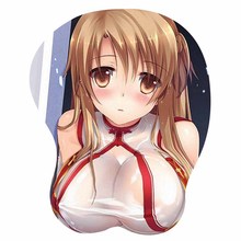 吃鸡专用3D护腕游戏办公硅胶创意胸部乳房超大鼠标垫美女乳性感