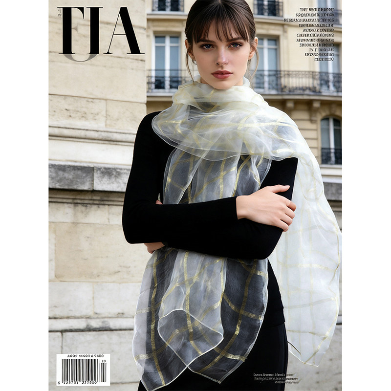 cicidream 古典浪漫主义 桑蚕丝超大纱巾围巾披肩 四季好搭