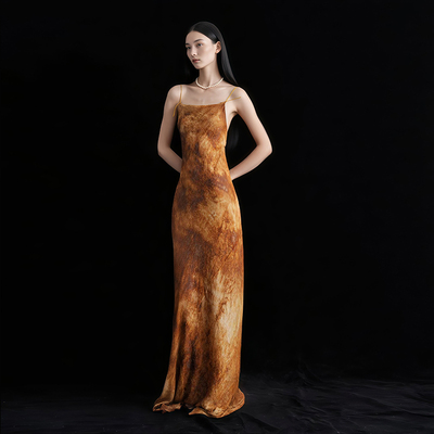 cicidream修身吊带连衣裙