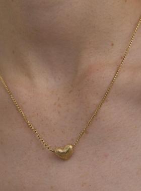 SOLDEVERANO蕃秀西班牙小众设计感高级锁骨链爱心项链女