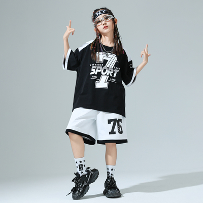 儿童表演服装男童街舞舞蹈练功服