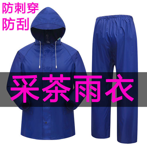 加厚单人雨衣防暴雨全身采茶工地