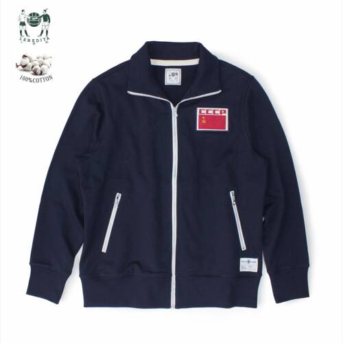 Leredita苏联刺绣纯棉拉链卫衣