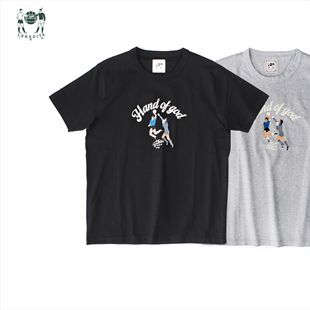 十贰码Leredita上帝之手马拉多纳 纯棉210克复古针织圆领短袖T恤