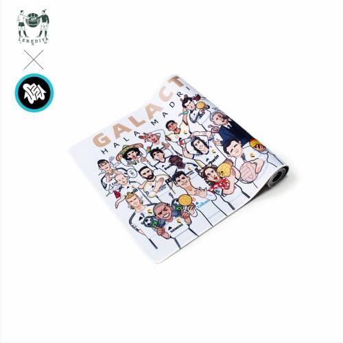 原创皇马球星足球文化艺术桌垫