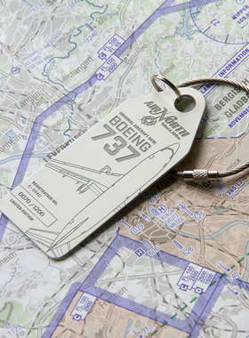 德国Aviationtag加拿大北方航空钥匙扣波音737 HS748飞机蒙皮文创