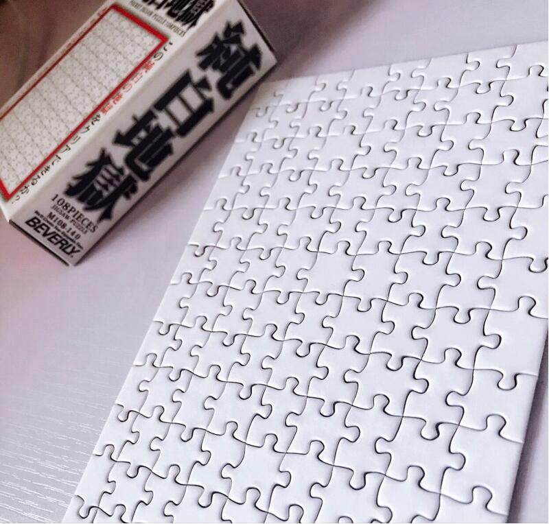 日本beverly拼图108片纯白地狱暗黑灼热极寒 迷你益智玩具1000片