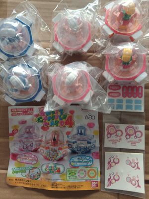 正版散货万代BANDAI迷你甜蜜大陆乐园微缩糖果游戏机场景道具娃配