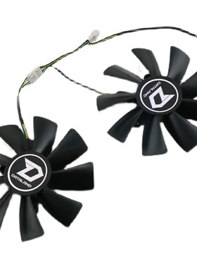 适用迪兰恒进 RX 5500 5600 5700 5700xt X战将 PLUS显卡散热风扇