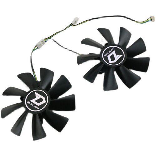 适用迪兰恒进 RX 5500 5600 5700 5700xt X战将 PLUS显卡散热风扇