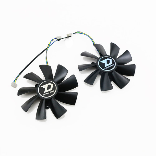 适用于迪兰恒进 RX 590 8G X战神 PLUS 显卡散热风扇 静音温控