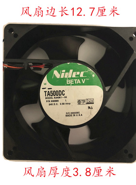 适用Nidec TA500DC A34361-68 P/N 930566 24VDC 0.50A 12738风扇