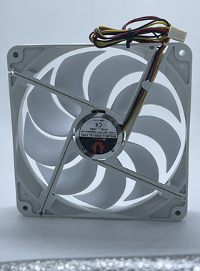 全新14025 14CM 白色 12V 0.06A 3线测速电源CPU黑色静音散热风扇