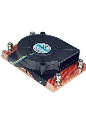 适用纯铜1U服务器散热器 AM2 AM3 A55CPU风扇 AMD 940 1U网吧风扇