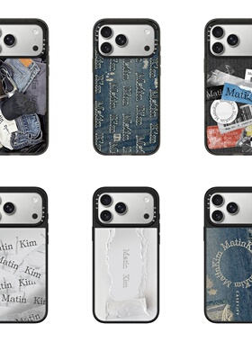 MATIN KIM系列透明黑框磁吸手机壳镜面magsafe适用苹果iPhone17ProMax16pl15/14