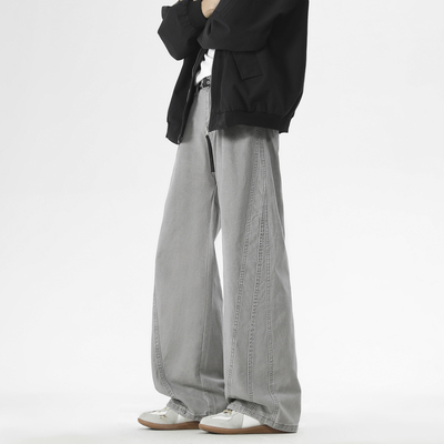 美式休闲工装裤直筒窄版阔腿裤男