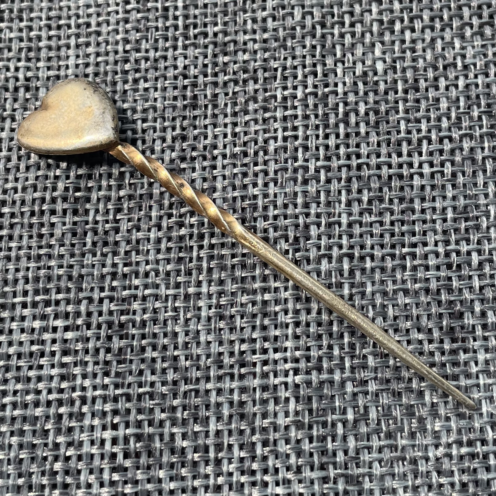 真品老包浆清代银鎏金带款绞丝发簪老银器首饰老簪子头饰保真保老