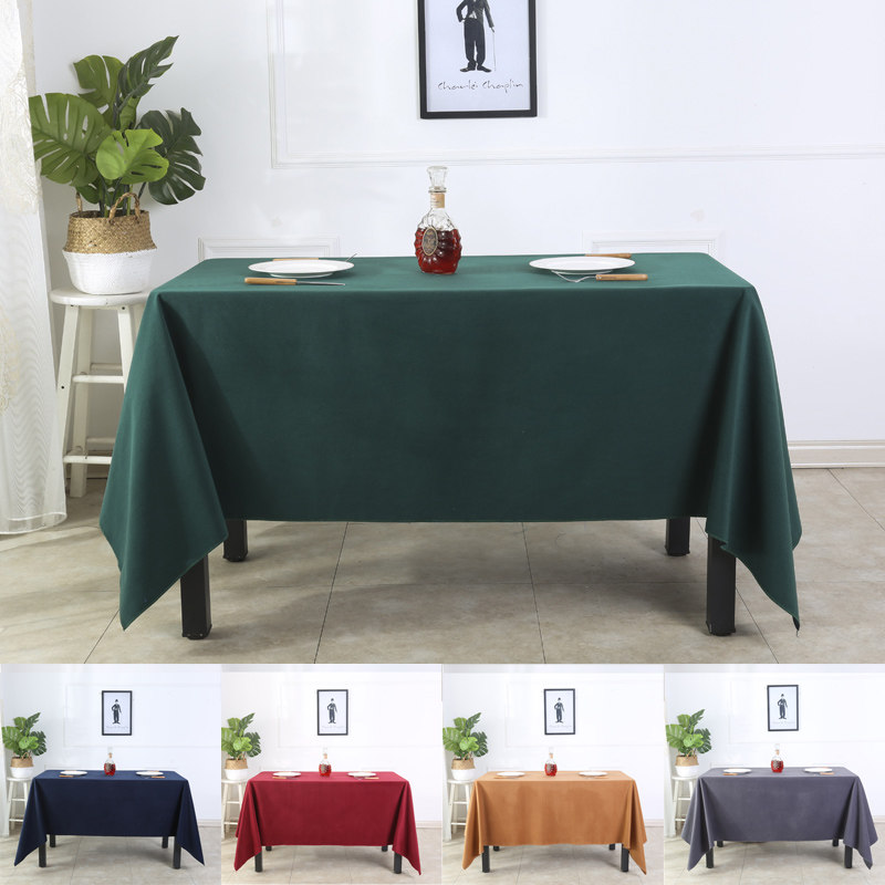 定做高档商务会议加厚复合台呢桌布台布墨绿色会议室台泥桌套桌罩